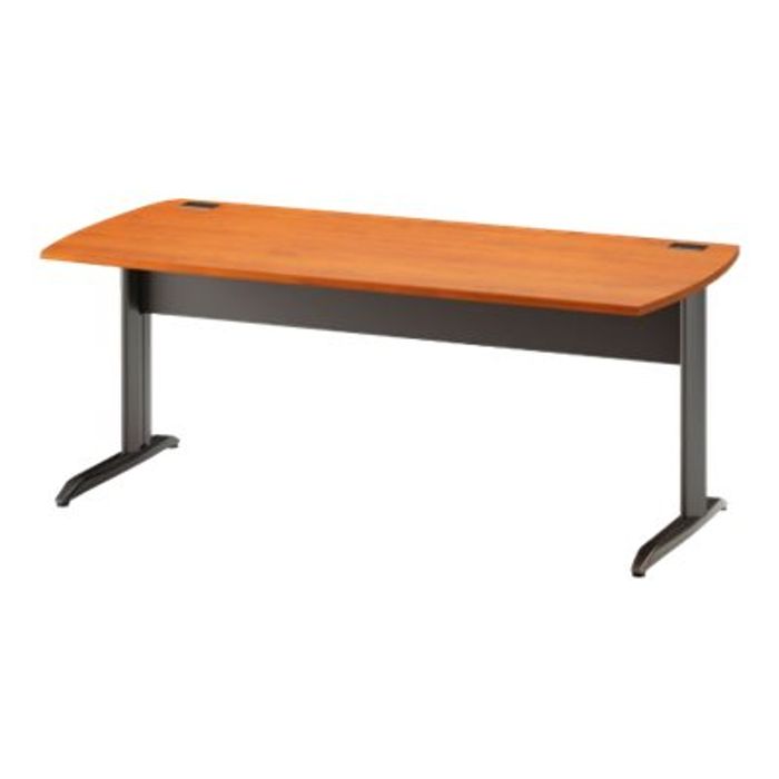 3483600740847-Bureau JAZZ+ - 120 cm - Pieds métal - Aulne-Angle droit-0