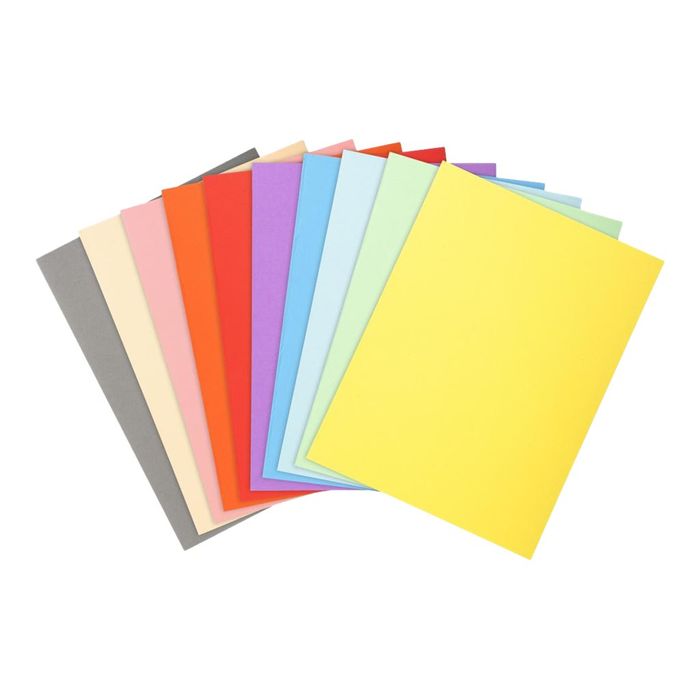 3130634202000-Exacompta Forever 180 - 50 Chemises - 170 gr - pour 200 feuilles - couleurs assorties-Avant-1