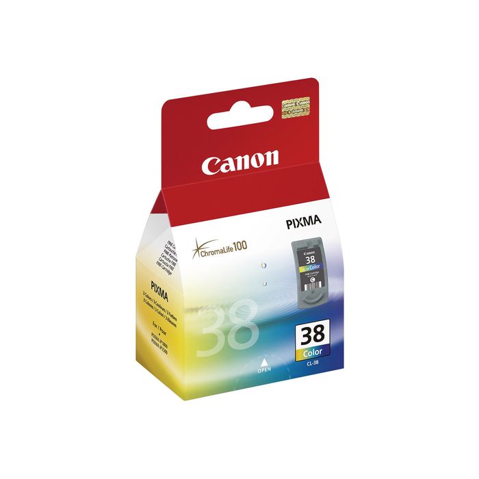 4960999454054-Canon CL-38 - cyan, magenta, jaune - cartouche d'encre originale-Angle gauche-1