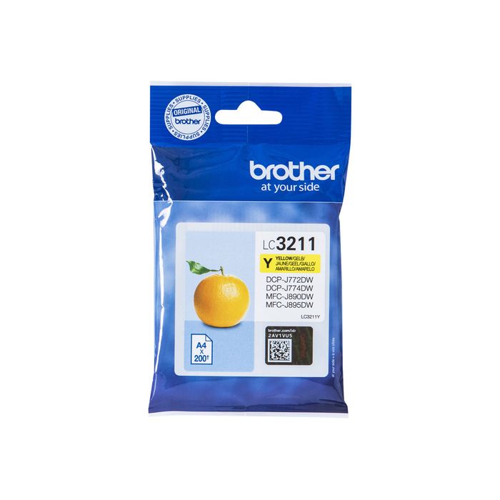 4977766775779-Brother LC3211 - jaune - cartouche d'encre originale-Avant-2