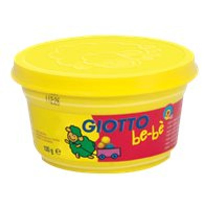 8000825464928-GIOTTO be-bè - pâte à modeler - 4pots Jaune, Rose, Rouge, Vert - 100gr-Avant-4