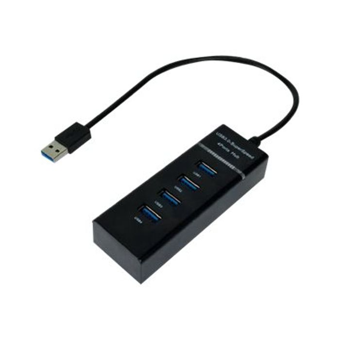 3700224758769-MCL Samar - Hub 4 ports USB 3.0 - noir-Avant-0