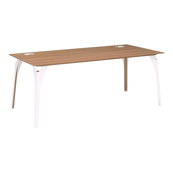 3483600600042-Bureau XENON - 170 cm - Pieds métal - Merisier italien-Angle gauche-0