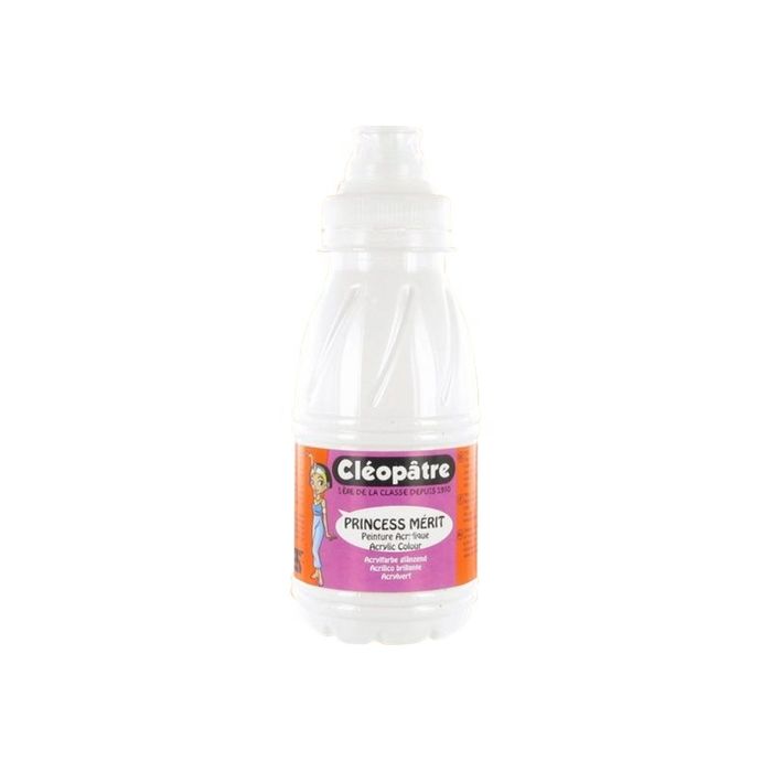 3134725001473-Cléopâtre Princess - Peinture - acrylique - blanc - 250 ml-Avant-0