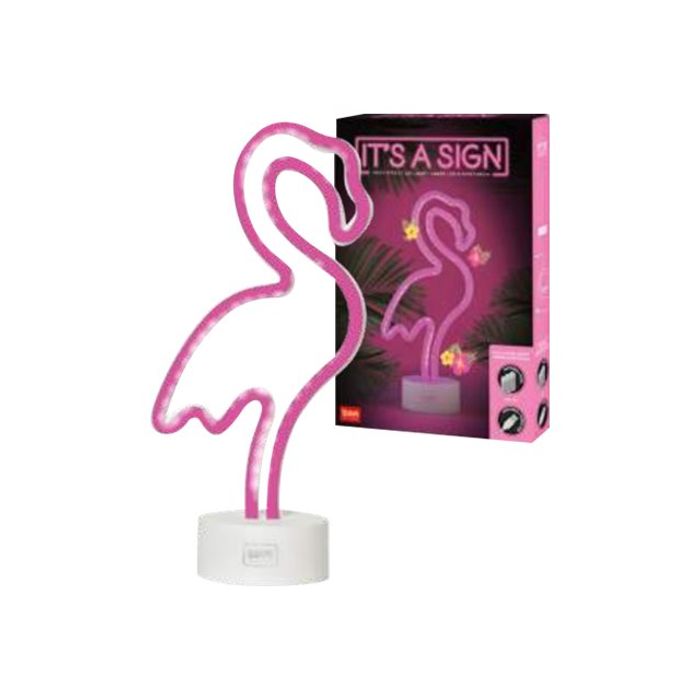 8054320569930-LEGAMI IT'S A SIGN - lampe décorative - LED - neon light - flamingo-Avant-0