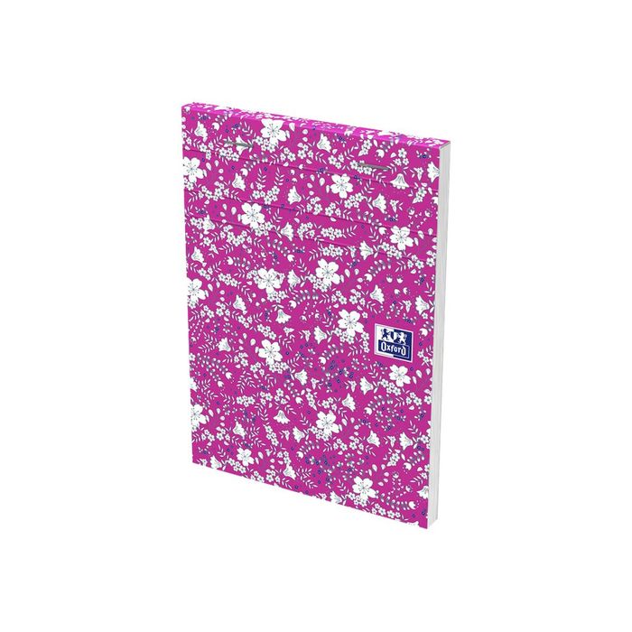 3020120113531-Oxford Floral - Bloc notes agrafé 10,5 x 14,8 cm-Angle droit-5