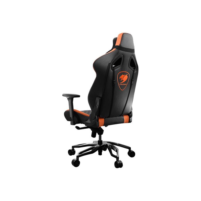 4715302442934-Fauteuil gamer ARMOR Titan Pro - accoudoirs réglables - appui-tête amovible - noir et orange-Arrière-4