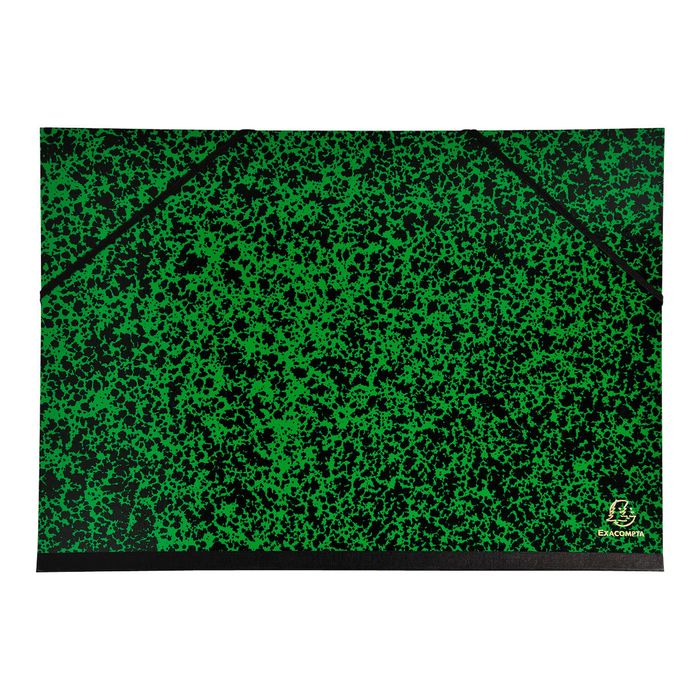 3130630542001-Exacompta - Carton à dessin à élastiques - 32 x 45 cm - vert-Avant-0