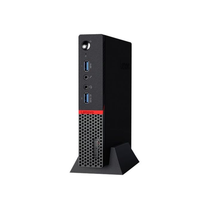 0192563939498-Lenovo ThinkCentre M715Q Tiny - AMD A6 PRO 9500E - 4 Go - 1 To - Win 10 Pro-Angle droit-3