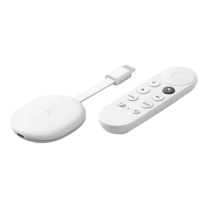 0193575007373-Google Chromecast with Google TV - lecteur AV - blanc-Angle droit-0