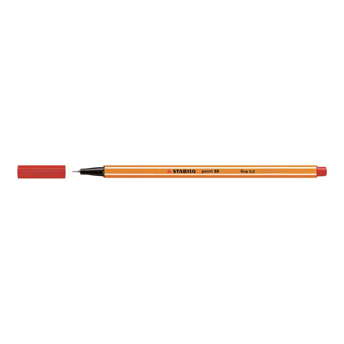 4006381105262-STABILO Point 88 - Feutre fin - 0.4 mm - rouge-Angle gauche-2