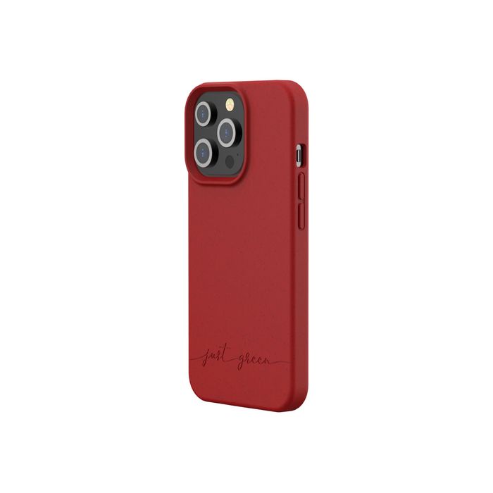 3571211464440-Just Green - coque de protection pour Iphone 13 Pro - rouge-Angle droit-0