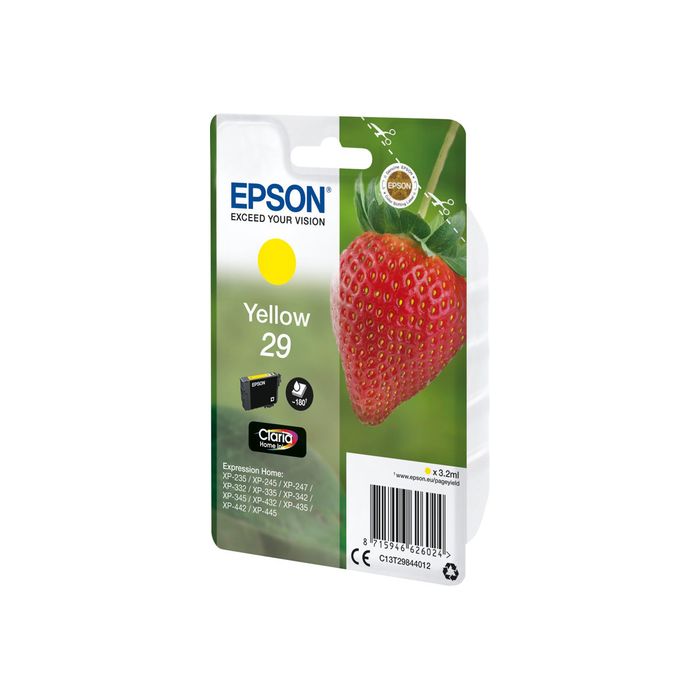 8715946600376-Epson 29 Fraise - jaune - cartouche d'encre originale-Angle droit-2