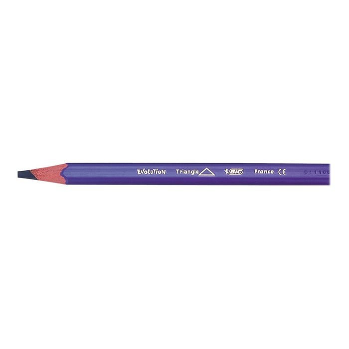 3086124001632-BIC Kids Evolution - 12 Crayons de couleurs triangulaires-Angle gauche-1