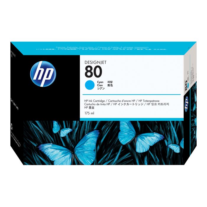 088698629123-HP 80 - cyan - cartouche d'encre originale (C4872A)-Avant-0