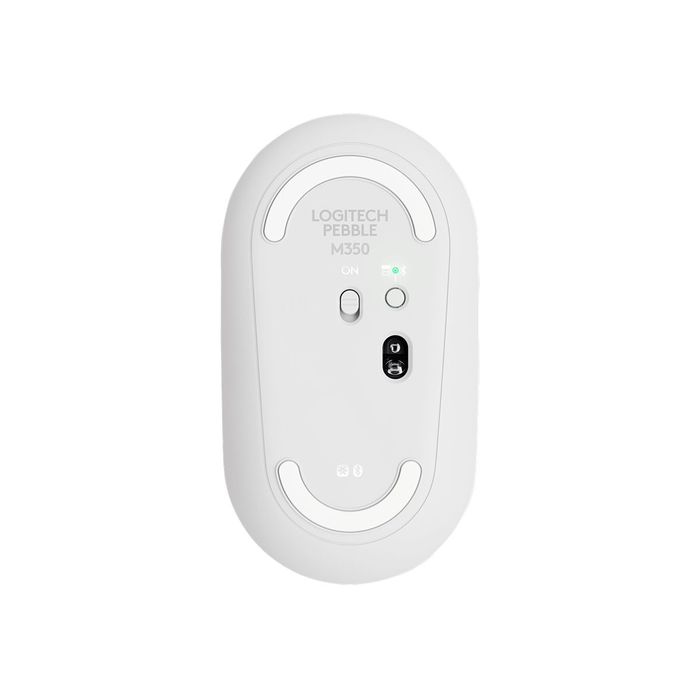 5099206085657-Logitech Pebble M350 - souris sans fil silencieuse - blanc cassé-Bas-4