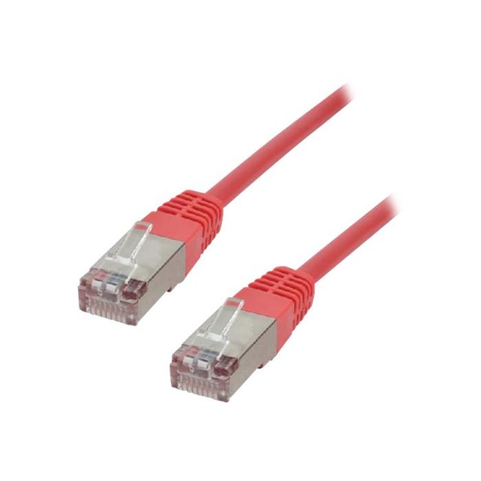 3700224705503-MCL Samar - câble réseau RJ45 CAT 5E F/UTP - 3 m - rouge-Angle droit-0