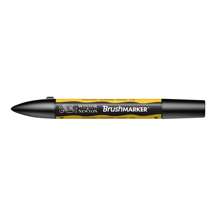 0884955043127-BrushMarker - Stylo pinceau et marqueur - tournesol-Angle gauche-2