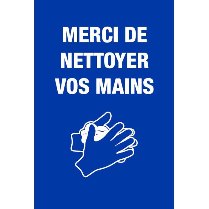 0404000019930-Novus Dahle - Tapis de distanciation sociale - Nettoyage mains - bleu - 60 x 90 cm --0