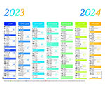 Agenda 2023-2024 Avec Calendrier, Agenda Hebdomadaire Et Mensuel Couverture  En Cuir Pu De Juillet 2023 À Juin 2024, Les Meilleures Offres Quotidiennes  Du Jour