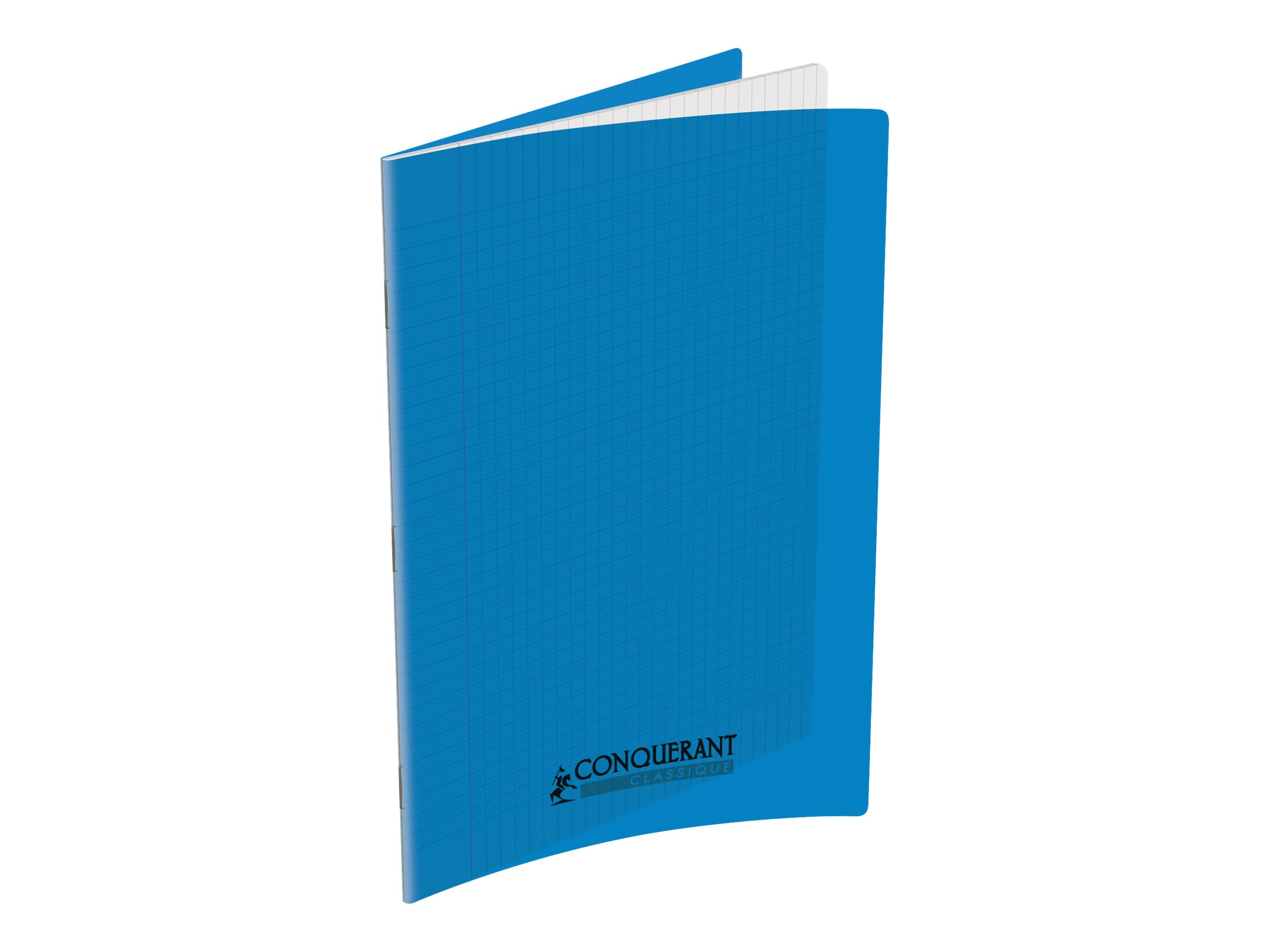 Conquerant Classique Cahier Polypro A4 96 Pages Grands Carreaux Bleu Pas Cher Bureau