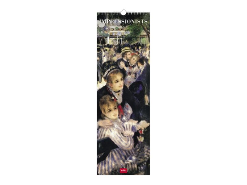 Legami - Calendrier mensuel 2024 - 16 x 49 cm - impressionists Pas Cher