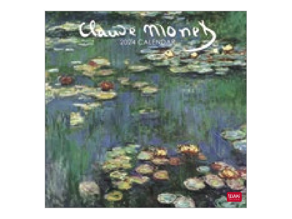 Legami - Calendrier mensuel 2024 - 30 x 29 cm - Claude Monet Pas Cher