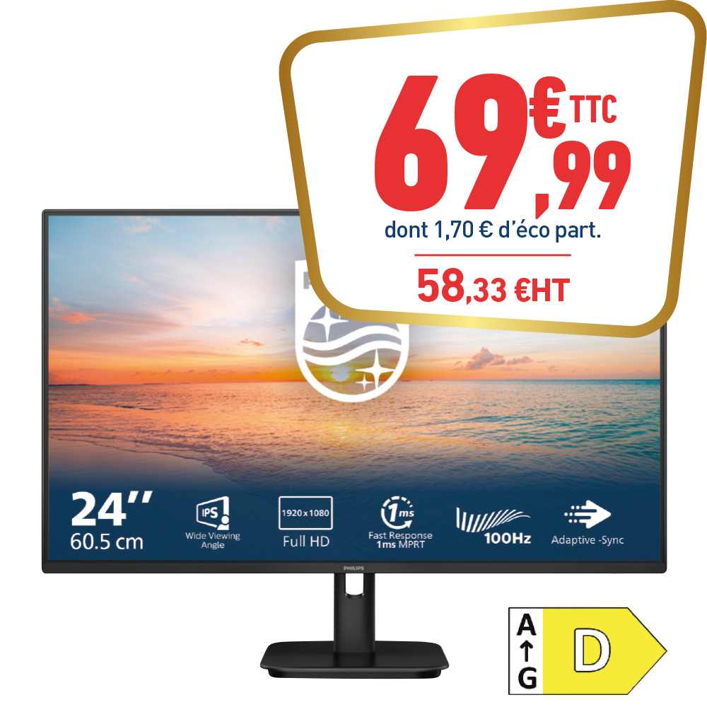 MONITEUR PHILIPS 24”