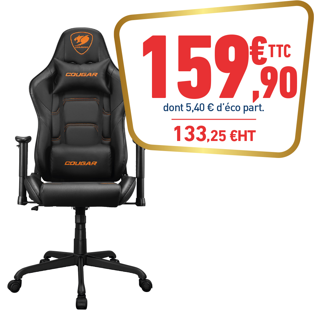 FAUTEUIL DE BUREAU COUGAR ARMOR ELITE NOIR