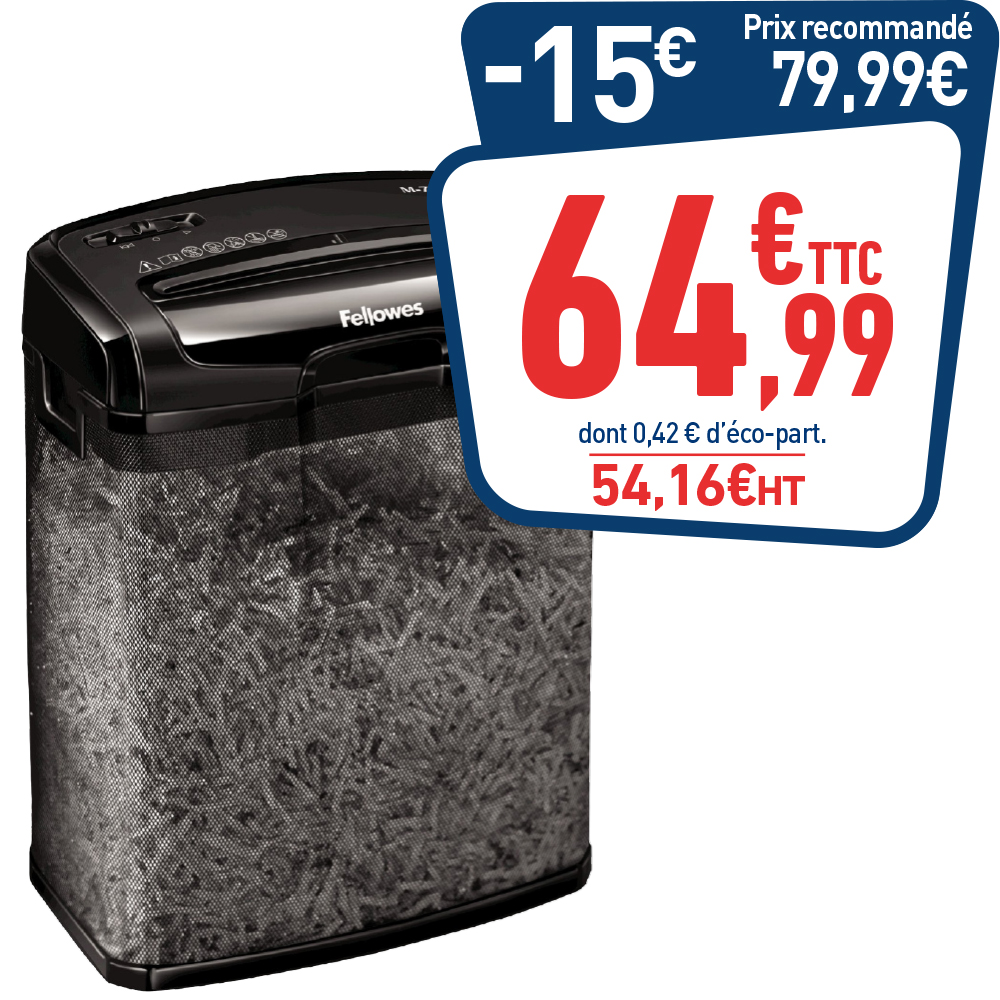 DESTRUCTEUR COUPE CROISÉE POWERSHRED M 7CM - 13L