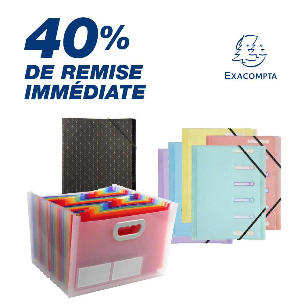 40% de remise sur les trieurs Exacompta