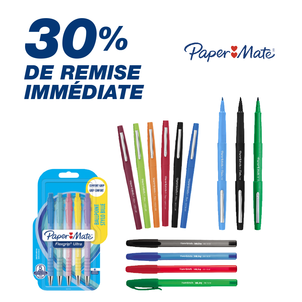 30% sur Papermate