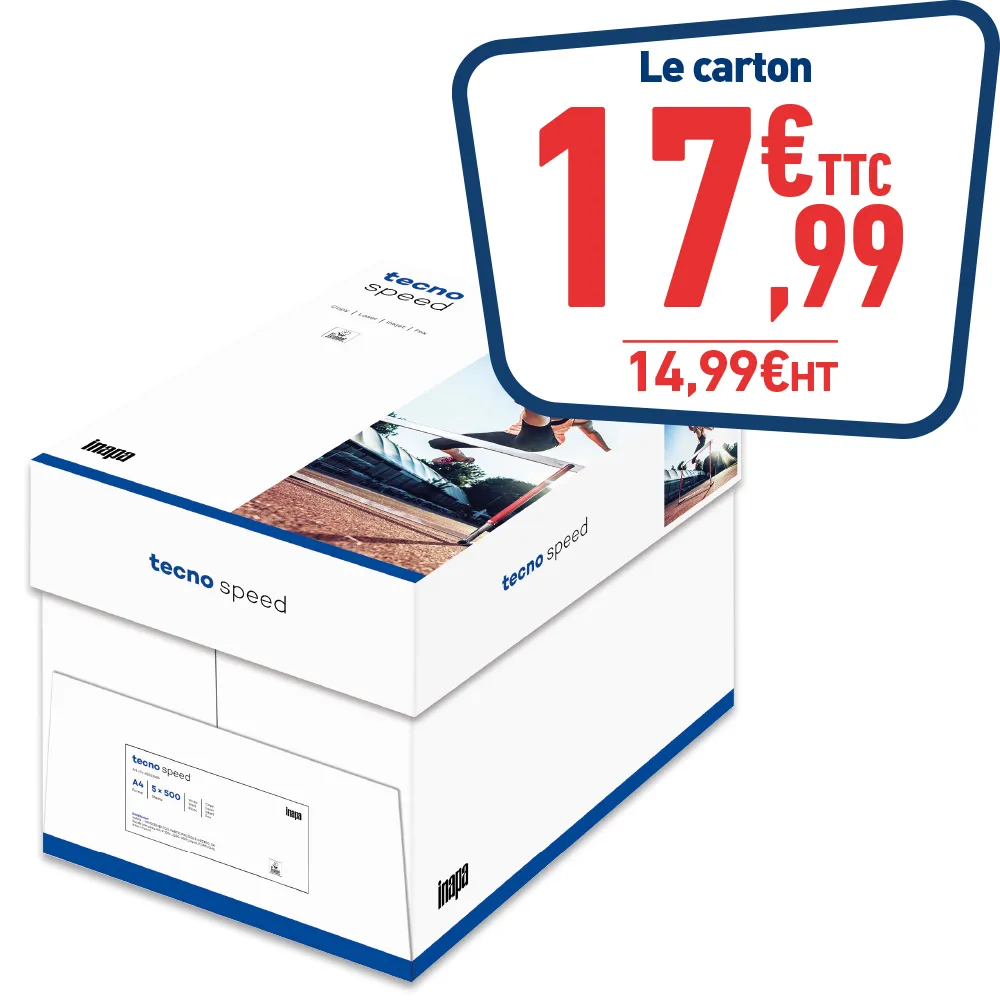 CARTON DE 5 RAMETTES DE 500 FEUILLES