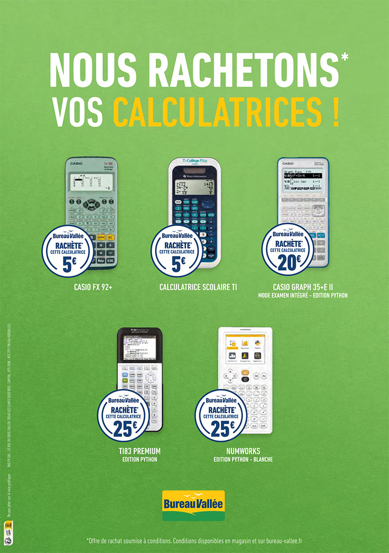 Rachat de calculatrice